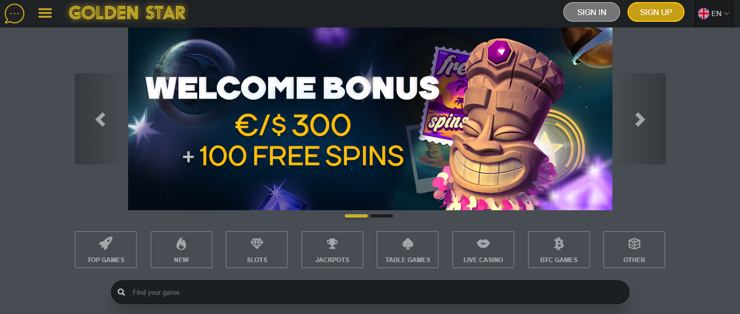 Ett annat online casino som är vida känt på Curacao och som är populärt är GoldenStar